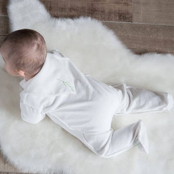 Dos Pyjama bébé velours 100 % coton biologique