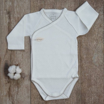 Body bébé maille ajourée  100% coton biologique