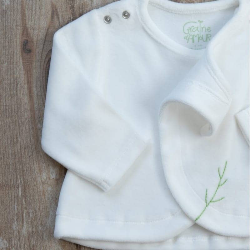 Veste Bebe En Velours En Coton Biologique