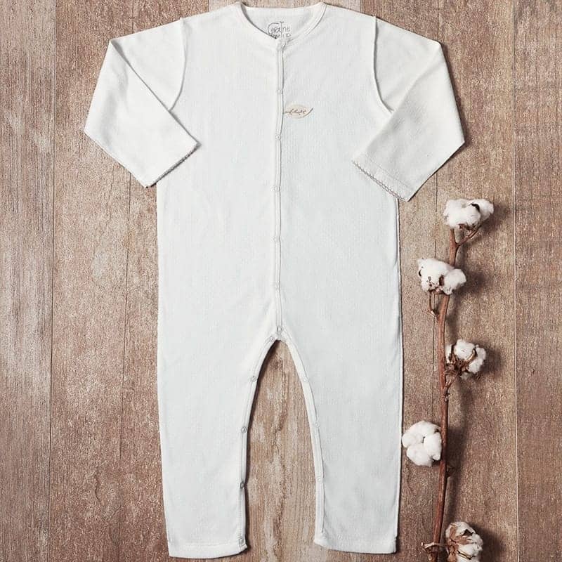 Pyjama maille ajourée 100% coton biologique