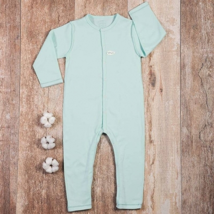 Pyjama bébé en maille ajourée de coton biologique - 12 mois