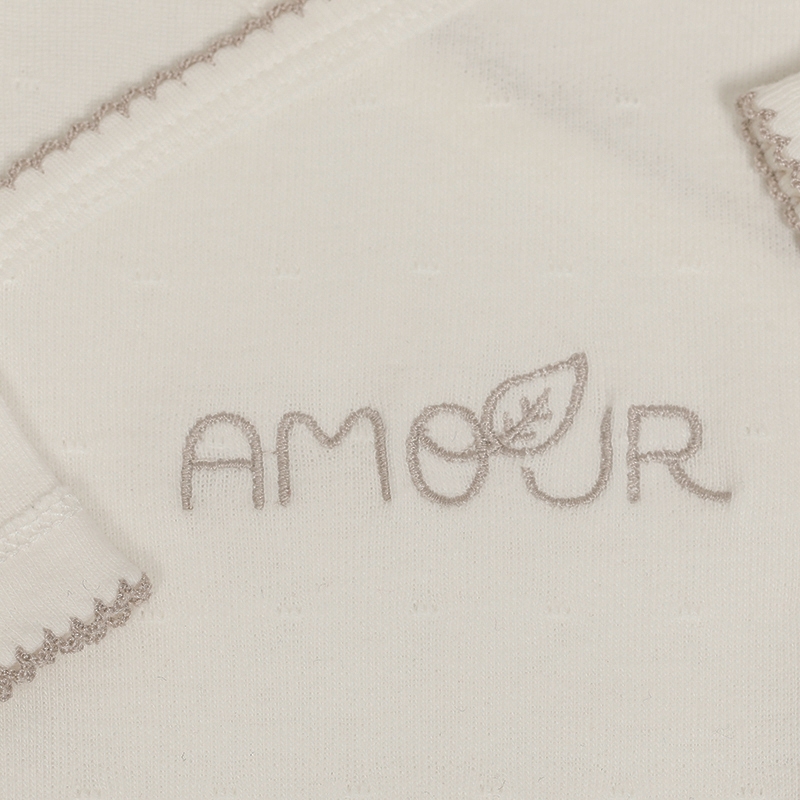 Body bébé brodé AMOUR du prématuré au 6 mois