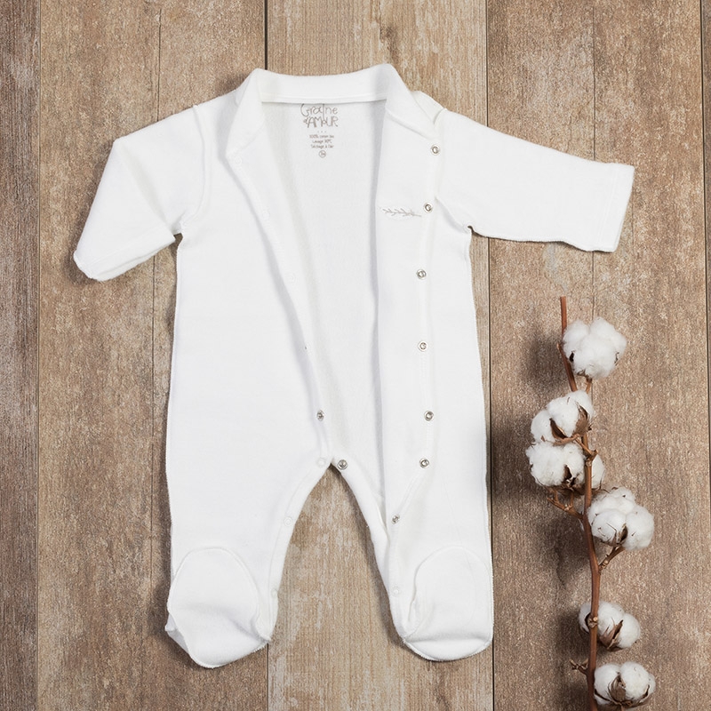 Pyjama bébé prématuré polaire coton bio