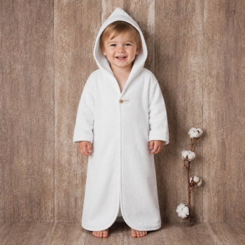 Peignoir pour bébé en éponge bio