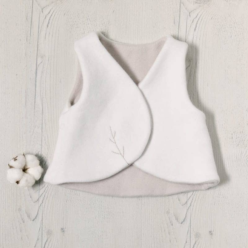 Ensemble Gilet bébé et son pyjama polaire bio